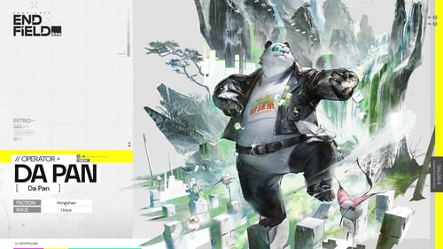 Hình ảnh Da Pan trong Arknights: Endfield với vai trò Striker cận chiến và phong cách chiến đấu độc đáo