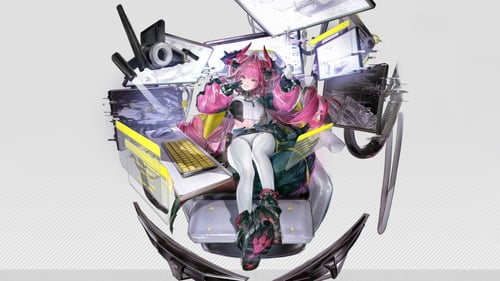 Hình ảnh Yvonne trong Arknights: Endfield với vai trò Caster 6 SAO hệ Cryo sử dụng Handcannon