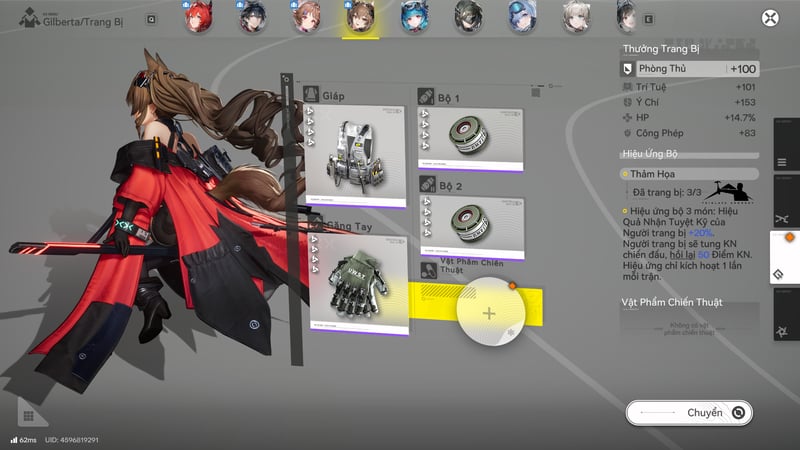 Bộ Thảm Họa là bộ trang bị thay thế dành cho Gilberta khi vẫn chưa có nhiều tài nguyên.