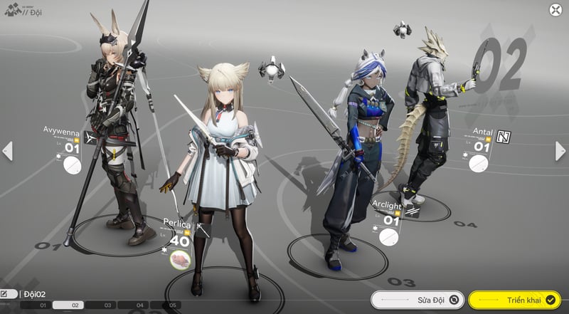Đội hình tối ưu nhất dành cho Perlica bao gồm Avywenna, Arclight cùng Antal