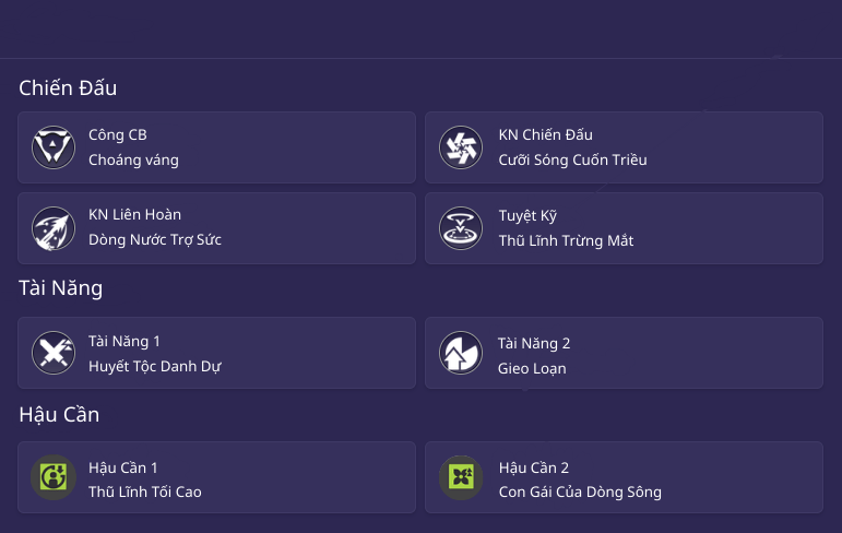 Thông tin kỹ năng của Tangtang
