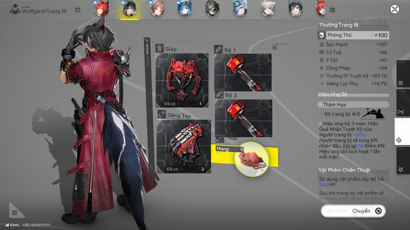 Bộ Kháng Lửa là bộ trang bị tốt nhất dành cho Wulfgard