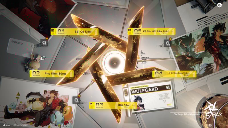 Tăng điểm tiềm năng để Wulfgard có thêm sức mạnh hỗ trợ đồng đội