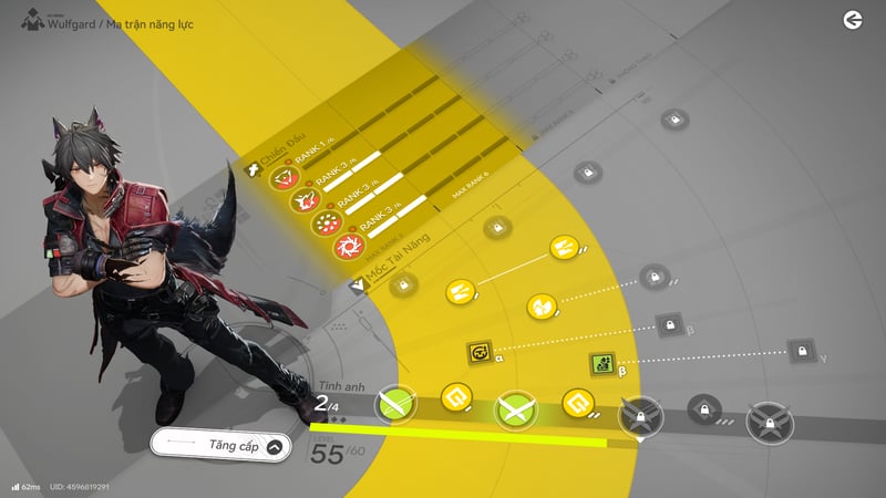 Ưu tiên nâng các kĩ năng hợp lí cho Wulfgard