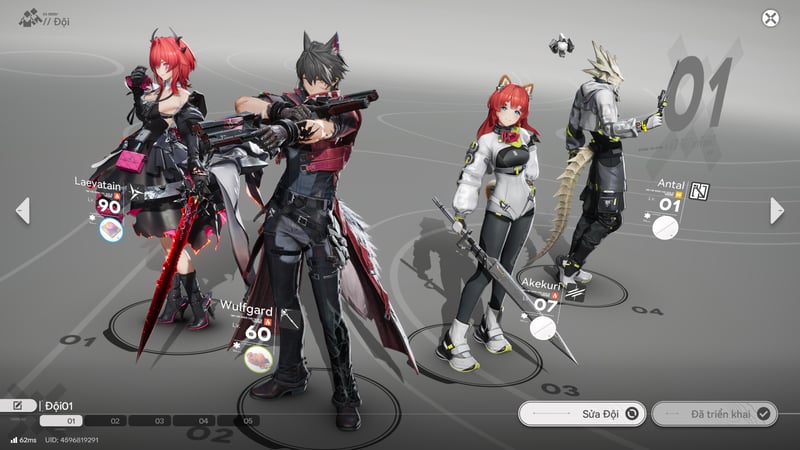 Đội hình tốt nhất của Akekuri gồm Laevatain, Wulfgard, Antal