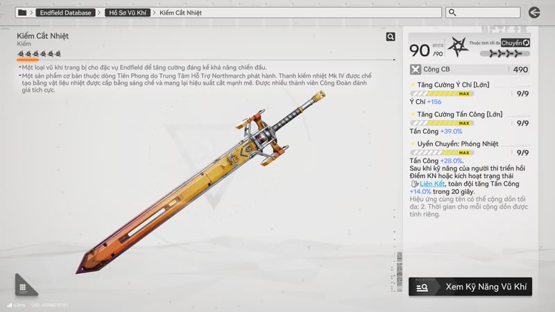 Kiếm Cắt Nhiệt là vũ khí tốt nhất dành cho Akekuri