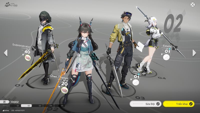 Đội hình F2P của Alesh gồm Endministrator, Chen Qianyu, Estella