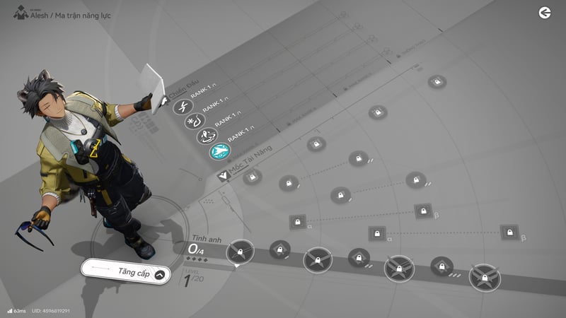 Nâng kỹ năng ưu tiên hợp lí giúp tăng sức mạnh cho Alesh