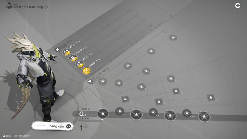 Nâng kỹ năng ưu tiên hợp lí để nâng sức mạnh cho Antal