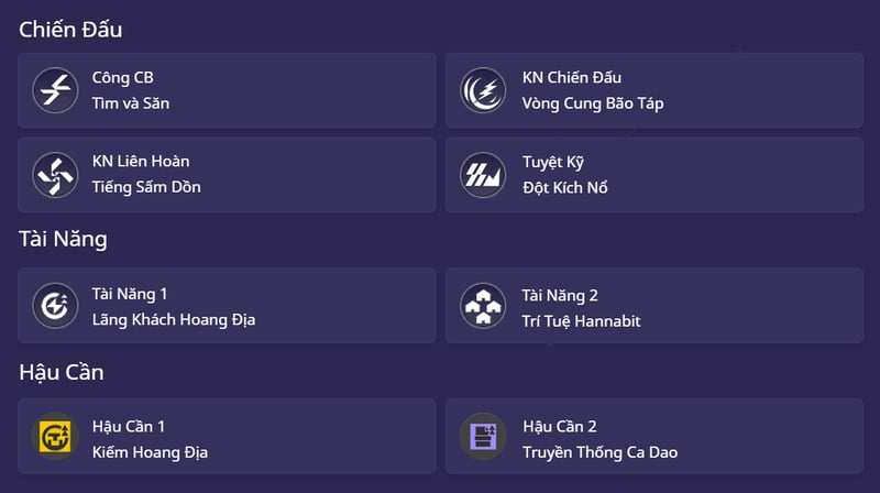 Thông tin kỹ năng của Arclight