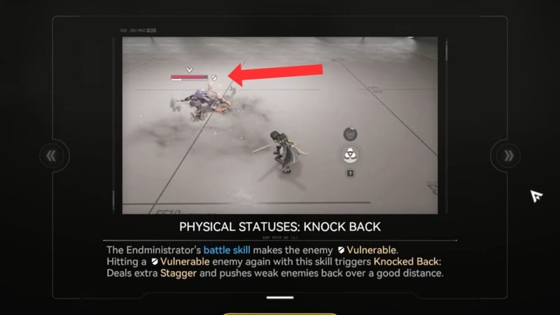 Trạng thái vật lý Knock Back của hệ Physical trong Arknights: Endfield