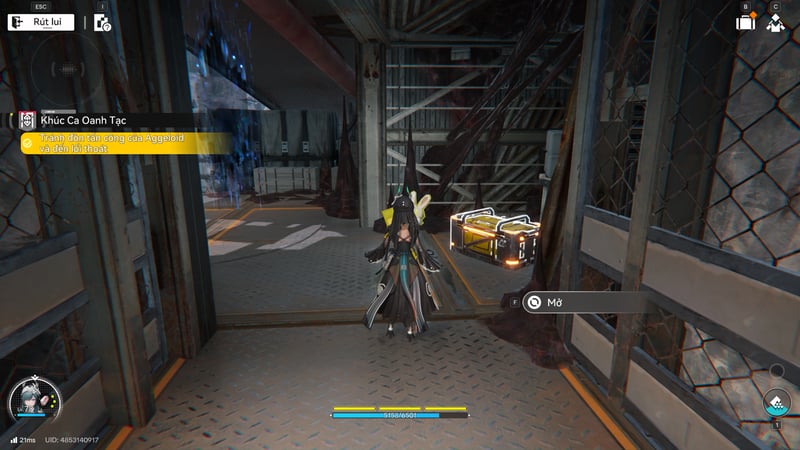 Ở đích đến sẽ là vị trí chiếc rương cuối cùng