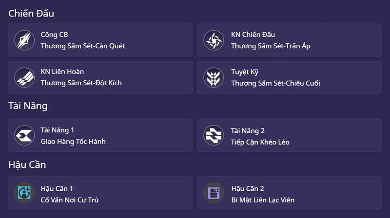 Thông tin kỹ năng của Avywenna
