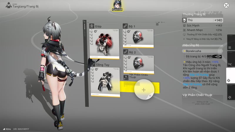 Trang bị mạnh nhất dành cho Tangtang