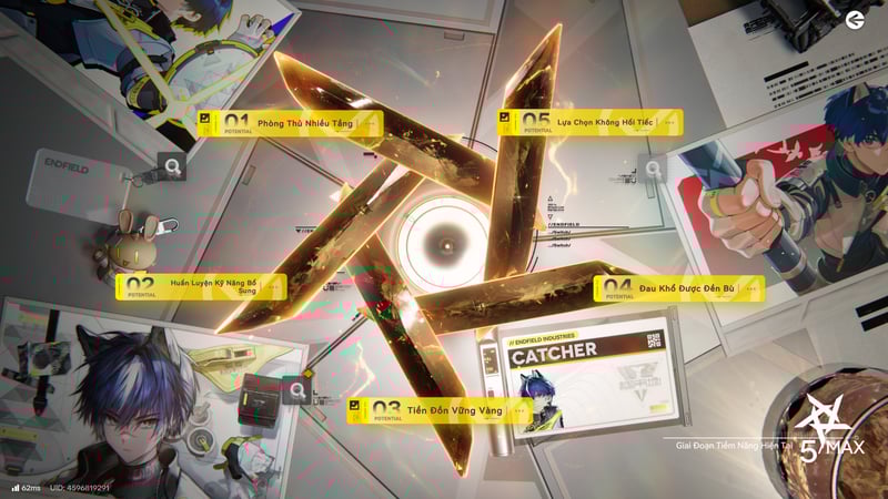 Mốc tiềm năng 5 là mốc tiềm năng mạnh nhất của Catcher