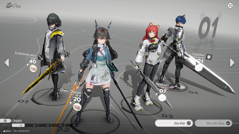 Đội hình F2P của Catcher gồm Endministrator, Chen Qianyu, Akekuri