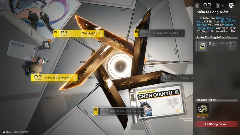 Tiềm năng 5 của Chen Qianyu giúp tăng rất nhiều sức mạnh cho cô