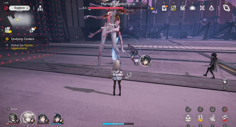 Chiến đấu hành động 3D tổ đội 4 nhân vật trong Arknights: Endfield