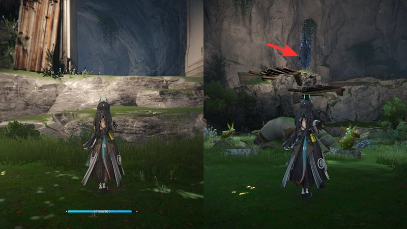 Cửa vào nơi hoàn thành ải và cửa để thoát ải