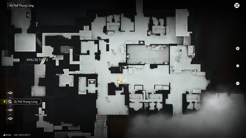 Bản đồ của Phế Tích Khắc Dẫn