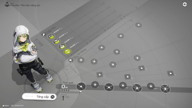 Nâng kỹ năng ưu tiên hợp lí cho Fluorite