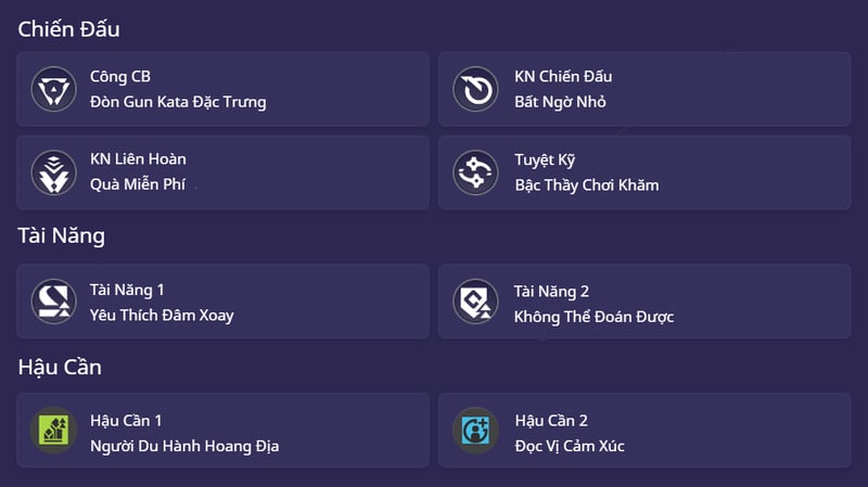 Thông tin kỹ năng của Fluorite