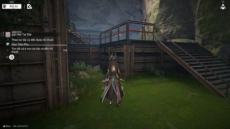 Từ vị trí này đi thẳng lên cầu thang ta sẽ bắt gặp các trụ điện