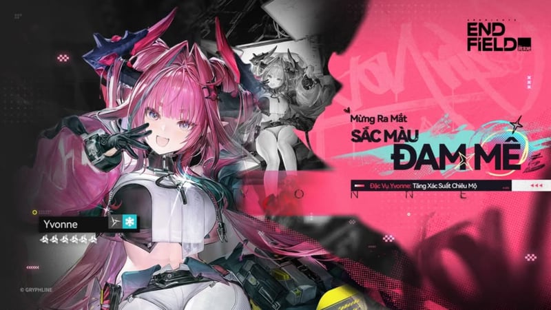 Giao diện sự kiện Chiêu Mộ Đặc Quyền Sắc Màu Đam Mê trong Arknights Endfield