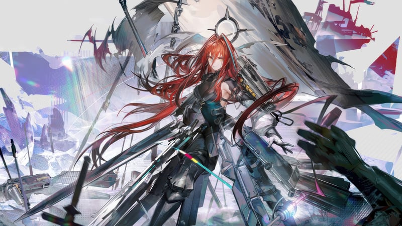 Hình ảnh Ember trong Arknights: Endfield với vai trò Defender tuyến đầu và phong cách chiến đấu kiên cường