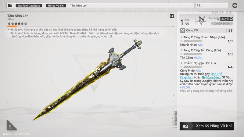 Vũ khí tốt nhất của Endministrator tên là Tầm Nhìn Lớn