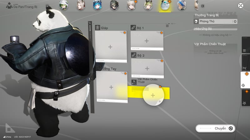 Trang bị tốt nhất dành cho Da Pan là bộ trang bị Æthertech