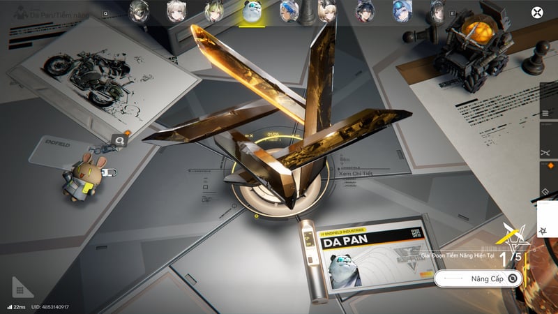 Nâng điểm tiềm năng thứ 5 của Da Pan là tối ưu nhất