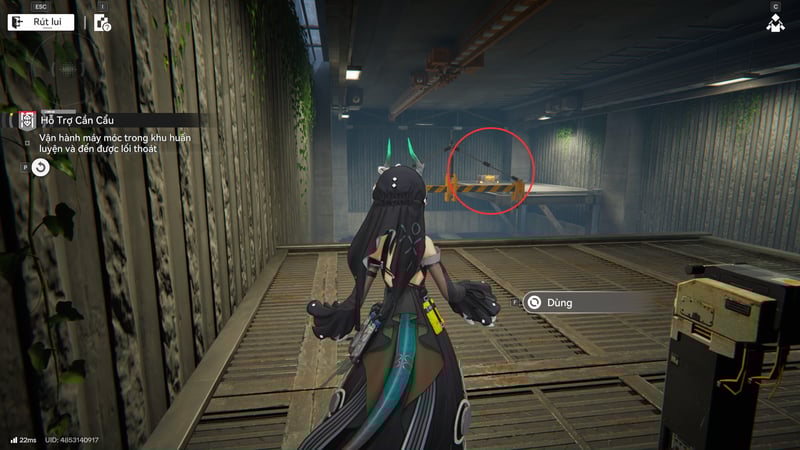 Vị trí rương thưởng thứ ba đối diện bảng điện tử