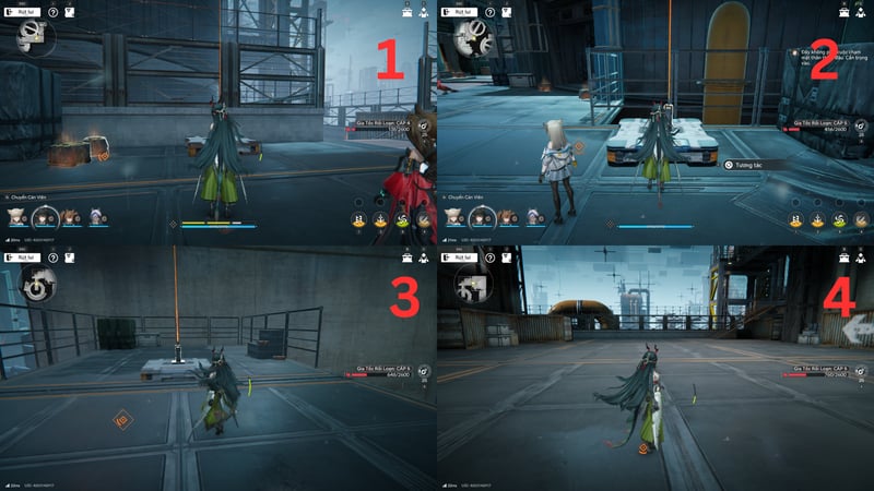 Vị trí của các đoạn dây nối để tiến vị trí Boss