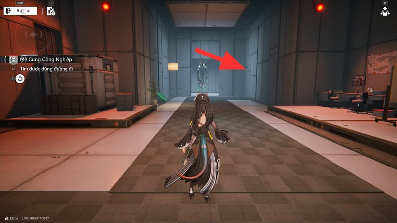 Mở cửa ở phía bên phải để tiến vào phòng lấy mật khẩu