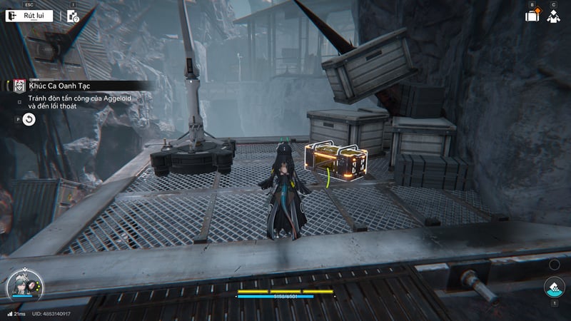 Vị trí của rương thưởng thứ hai