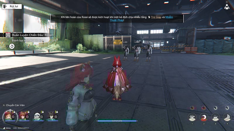 Combo tối ưu sát thương cho Rossi