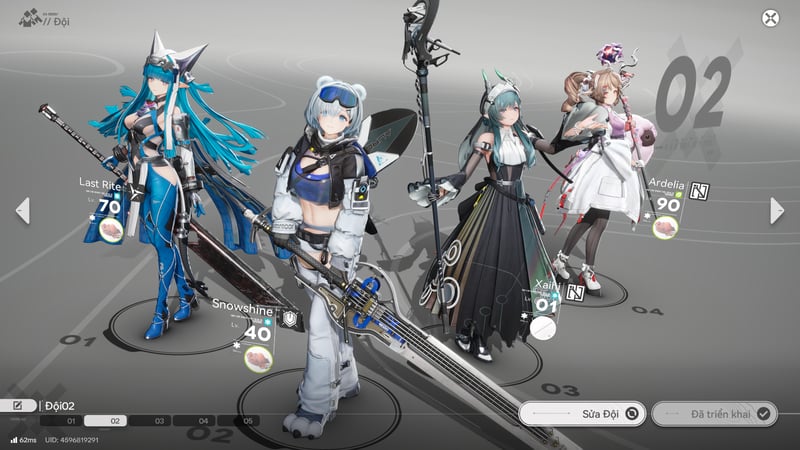 Đội hình tốt nhất dành cho Snowshine gồm Last Rite, Xaihi, Ardelia