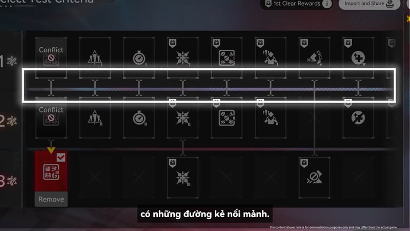 Tính liên kết của từng thẻ bài