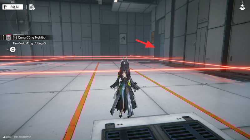 Sát mép bên phải sẽ có một cánh cổng dẫn đến phòng tiếp theo