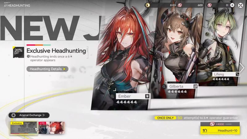 Tổng quan hệ thống gacha Headhunting trong Arknights Endfield