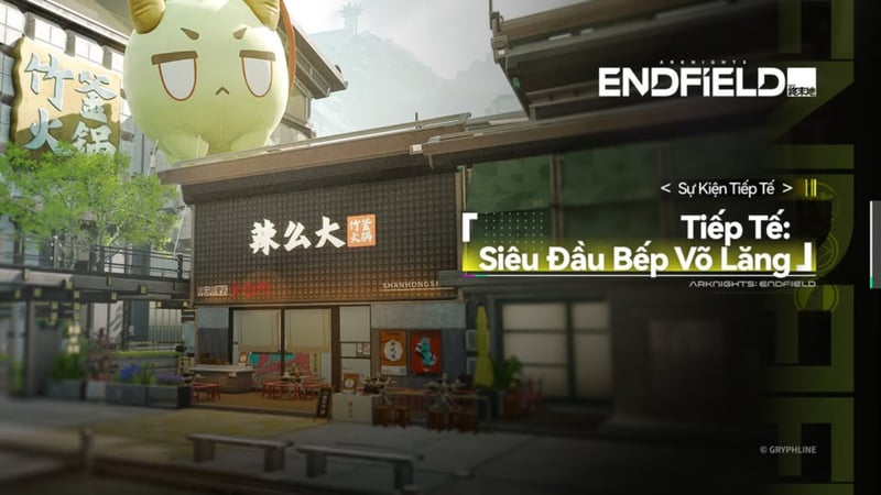 Giao diện sự kiện tiếp tế siêu đầu bếp Võ Lăng