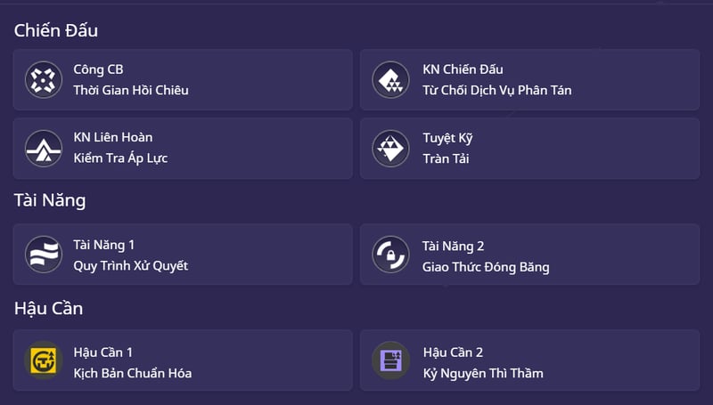 Thông tin kỹ năng của Xaihi