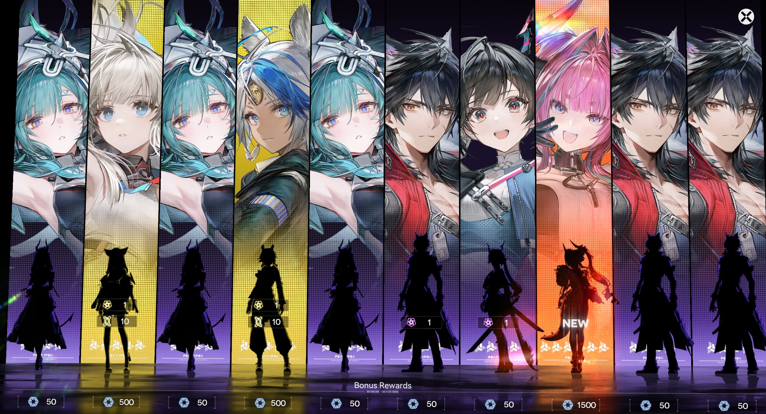 Kết quả gacha banner nhân vật trong Arknights Endfield