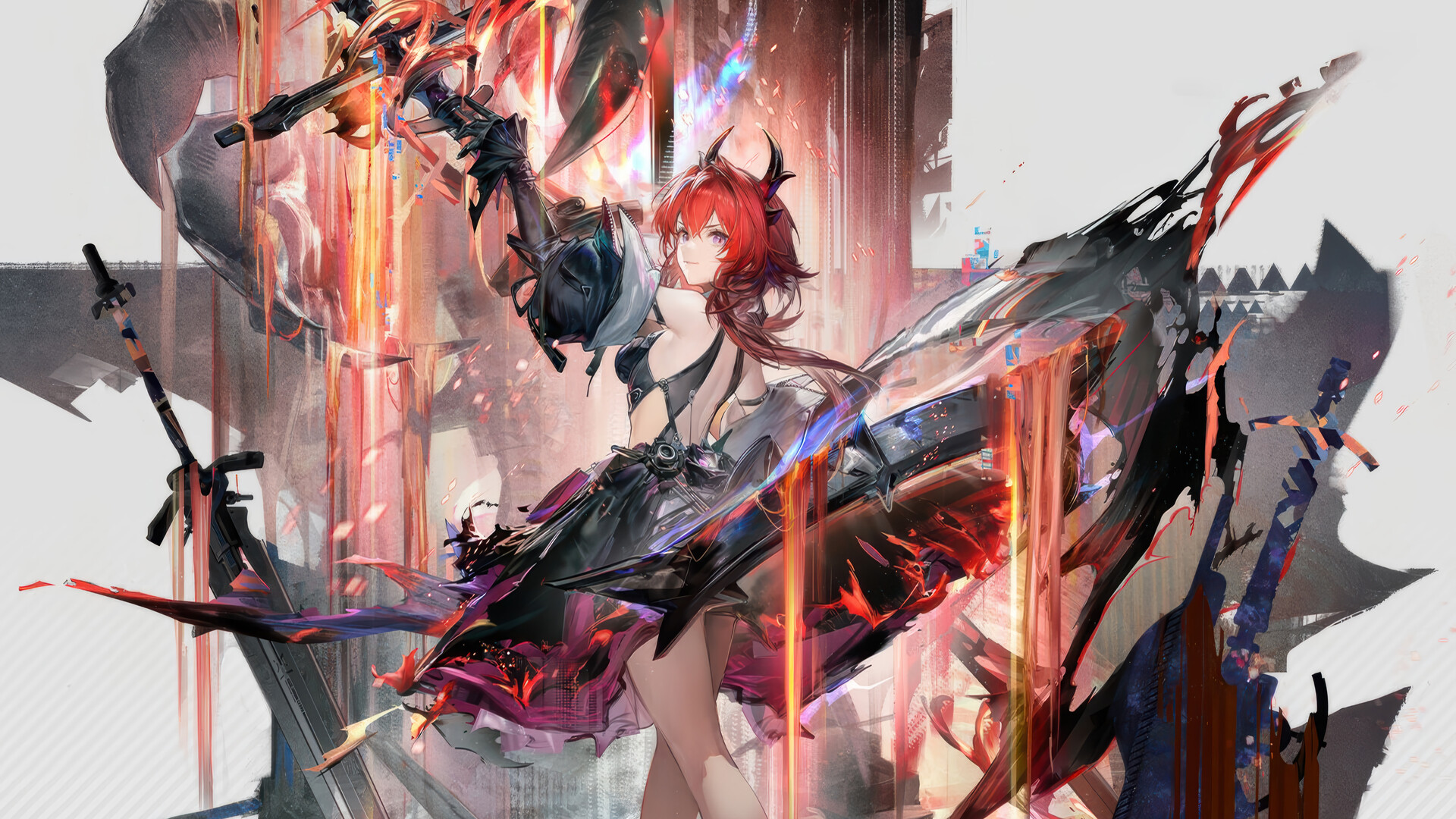 Hình ảnh Laevatain trong Arknights: Endfield với phong cách chiến đấu DPS cận chiến