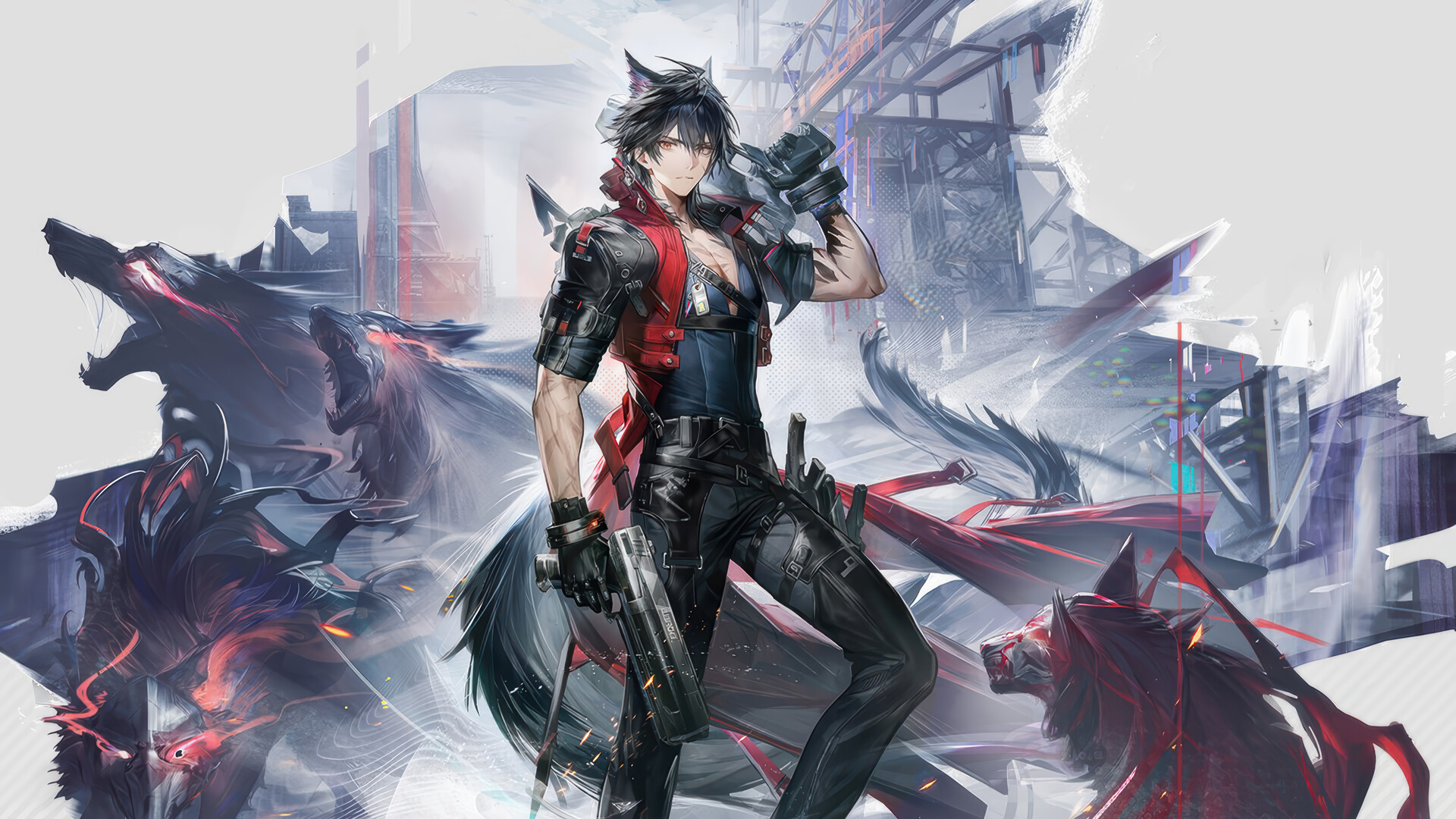 Hình ảnh Wulfgard trong Arknights: Endfield với vai trò Caster 5 sao hệ Heat sử dụng Handcannon