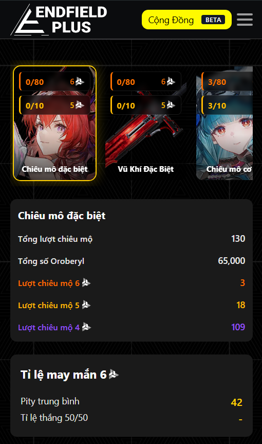 Hướng dẫn nhập dữ liệu Endfield Tracker trên ios