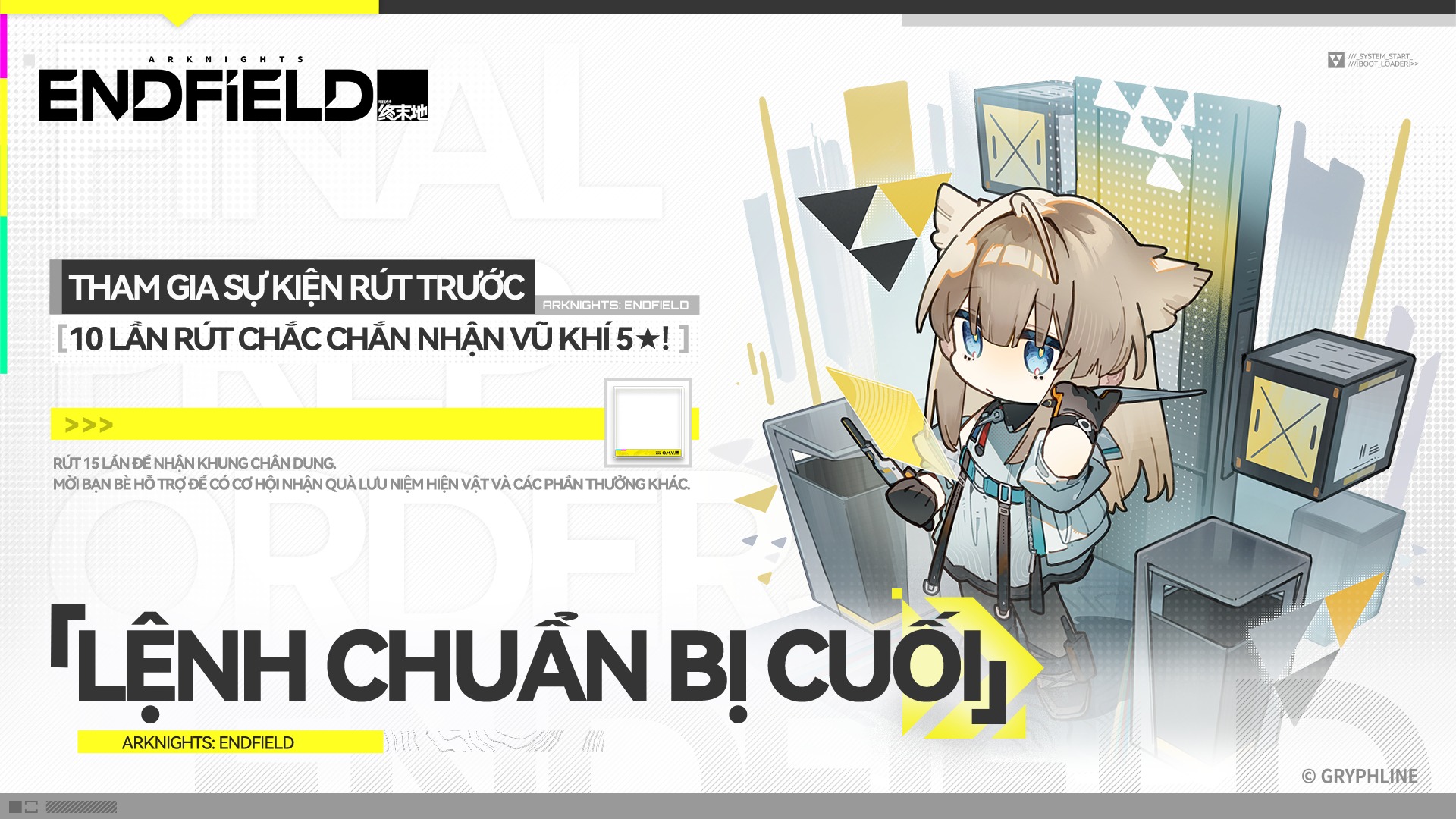 Sự kiện Lệnh Chuẩn Bị Cuối trong Arknights: Endfield